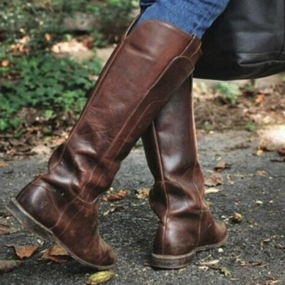 Frye Shoes - Frye Paige Tall Leather Riding Boots Size 6.5